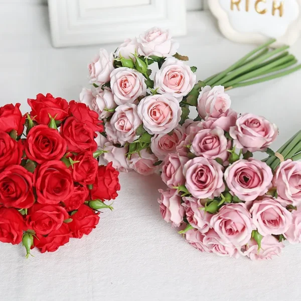 Congratulations Artificial Rose Bouquet – 18 Flowers - Image 2