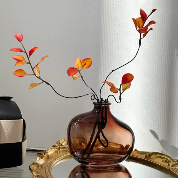 Retro Nordic Transparent Glass Vase for Flowers - Image 2