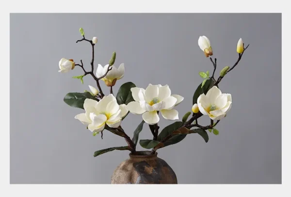 Winter Magnolia Artificial Flowers – Elegant Home & Wedding - Image 17