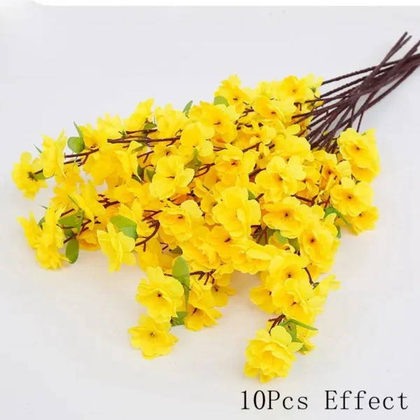 Silk Sakura Flower Bouquet – Artificial Roses for Decor - Image 14