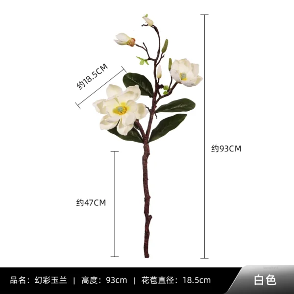 Winter Magnolia Artificial Flowers – Elegant Home & Wedding - Image 8