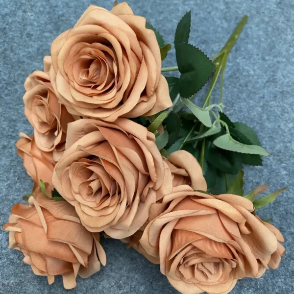 Congratulations Silk Rose Bouquet – 9 Heads Artificial Flowers - Image 19