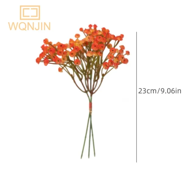 Winter Baby’s Breath Bouquets – 3PCS Retro Artificial Flowers - Image 2