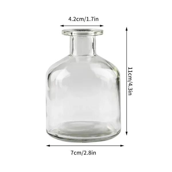 Clear Glass Bud Vase – Mini Hydroponic Wedding Decor - Image 26