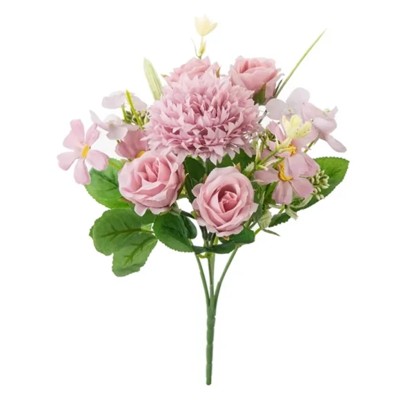 Silk Rose Bouquet – Elegant Artificial Flowers for Congratulations