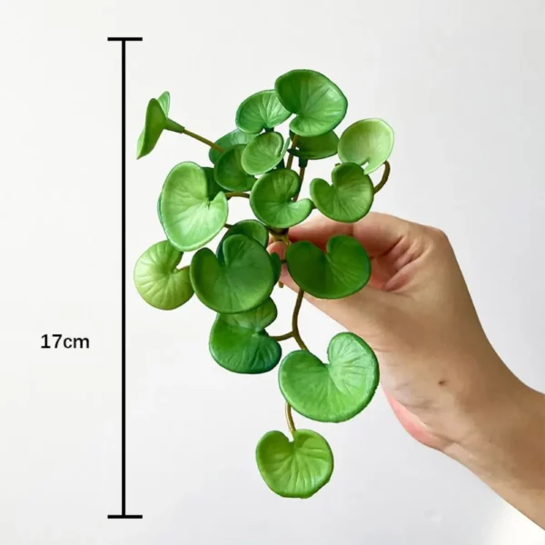 Artificial Copper Coin Grass Plant – Resin Branch Decor - Image 6