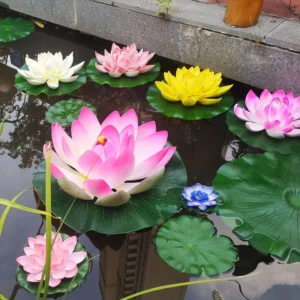 Artificial Floating Lotus Flowers for Pond & Wedding Decor