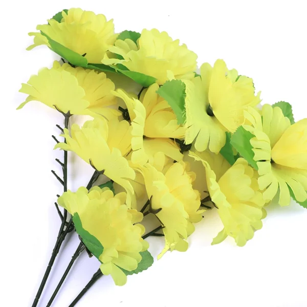 Chrysanthemum Silk Flower Wreath for Funerals & Graves - Image 5