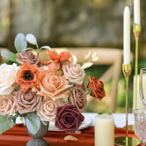 YeeNanee Autumn Terracotta Artificial Flowers Set