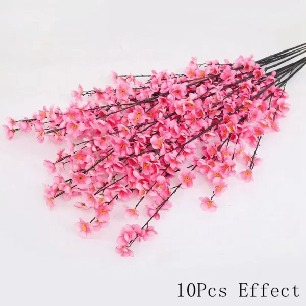 Silk Sakura Flower Bouquet – Artificial Roses for Decor - Image 16