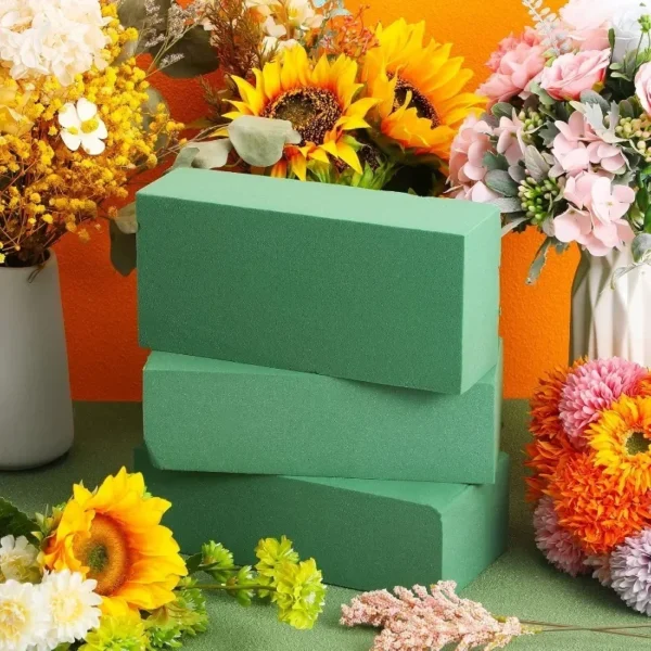 6Pcs Green Floral Foam Bricks for Flower Arrangements - Image 16