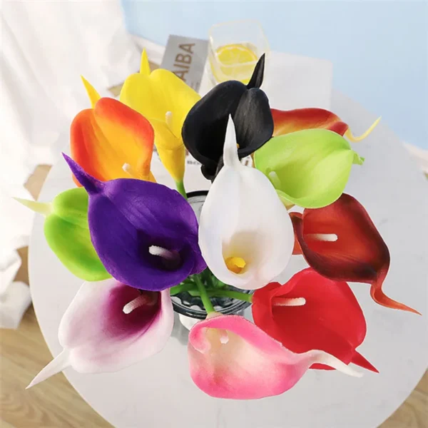 Real Touch Calla Lily Artificial Bouquet – 20pcs - Image 6