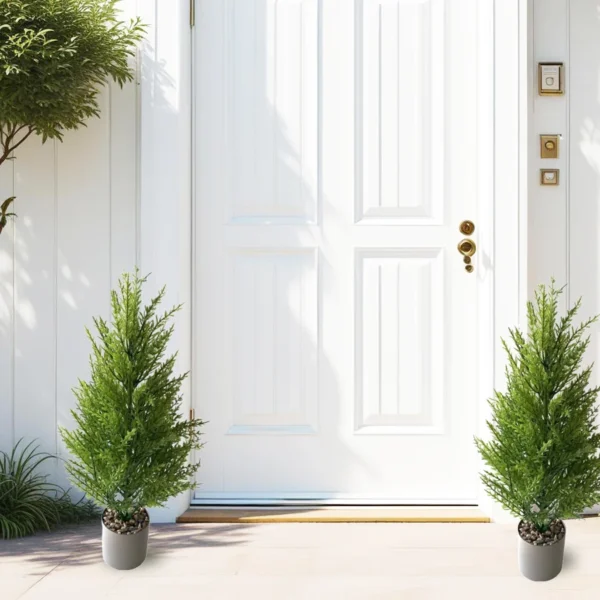 Realistic Small Artificial Pine Tree for Xmas Decor - Image 4