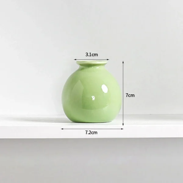 Mini Ceramic Glaze Vase – Multi-Coloured Bud Pot - Image 19