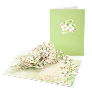 Pear Blossom Greeting Card with Envelope for All Occasions