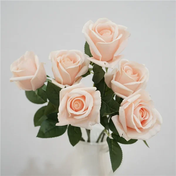 10Pc Real Touch Rose Bouquet – Anniversary Decoration - Image 4