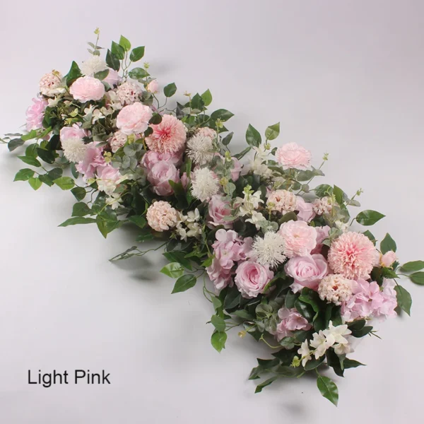 Elegant Silk Rose Wedding Flower Wall Decoration - Image 7