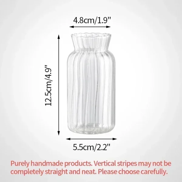 Clear Glass Bud Vase – Mini Hydroponic Wedding Decor - Image 38