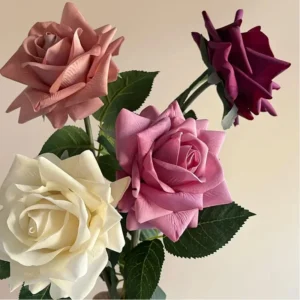 Luxury Artificial Rose Bouquet – 5Pcs Birthday Flowers