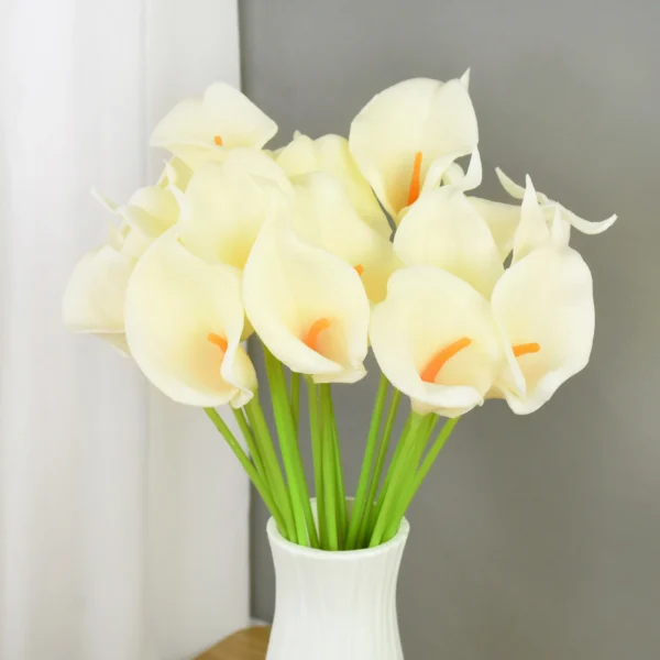Artificial Calla Lily Bouquet – 5/10Pcs Wedding Flowers - Image 13