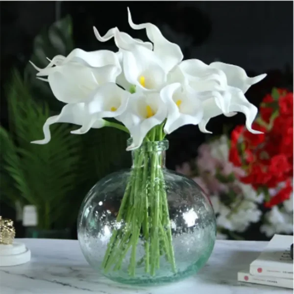 Artificial Calla Lily Bouquet – Real Touch Wedding Decor - Image 6