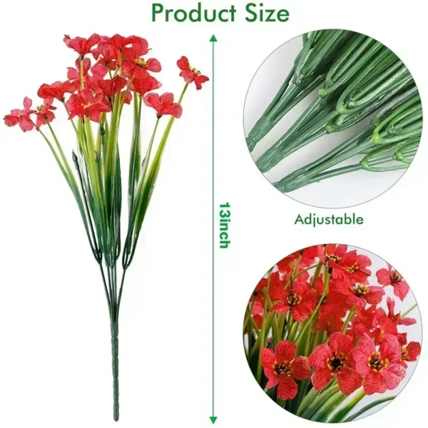 Summer Artificial Flowers – UV Resistant Outdoor Decor - Image 8