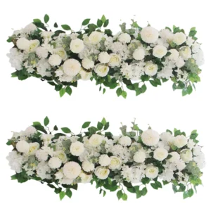 Elegant Silk Rose Wedding Flower Wall Decoration