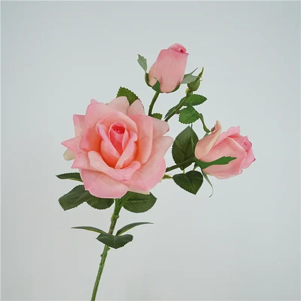 3pcs Real Touch Rose Bouquet – Artificial Flowers - Image 8