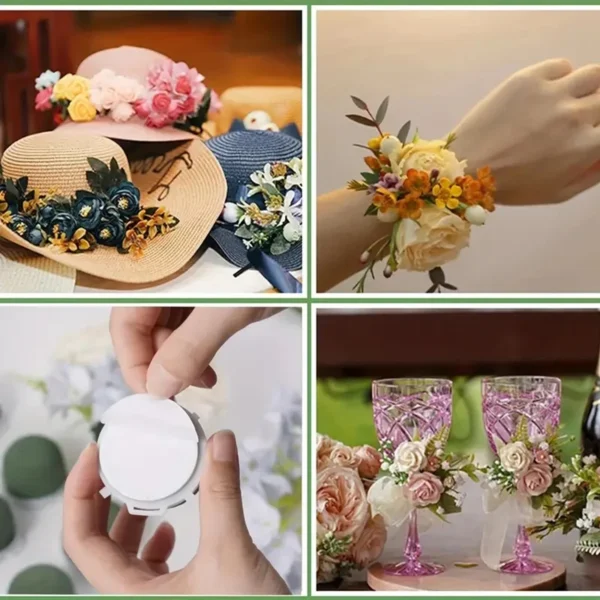 12pcs Mini Floral Foam Holders – Wet & Dry Green Blocks - Image 11