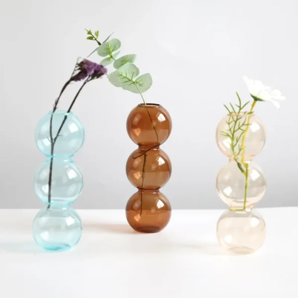 Modern Glass Vase – Nordic Home Decor Flower Pot - Image 6