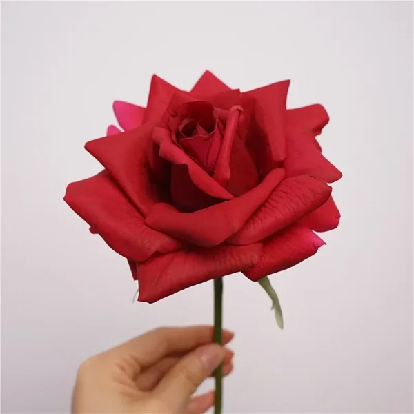 10Pc Real Touch Roses – Birthday Bouquet & Decor - Image 14