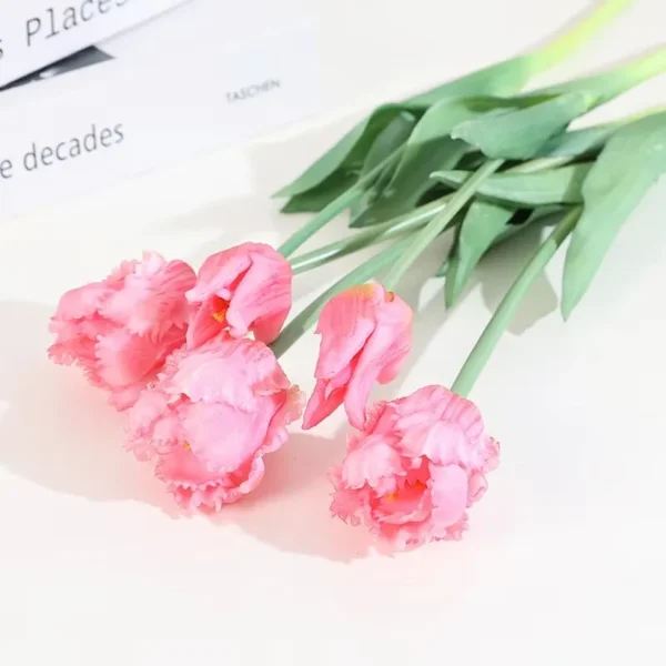 Luxury Silicone Tulip Bouquet 40cm Real Touch Flowers - Image 17