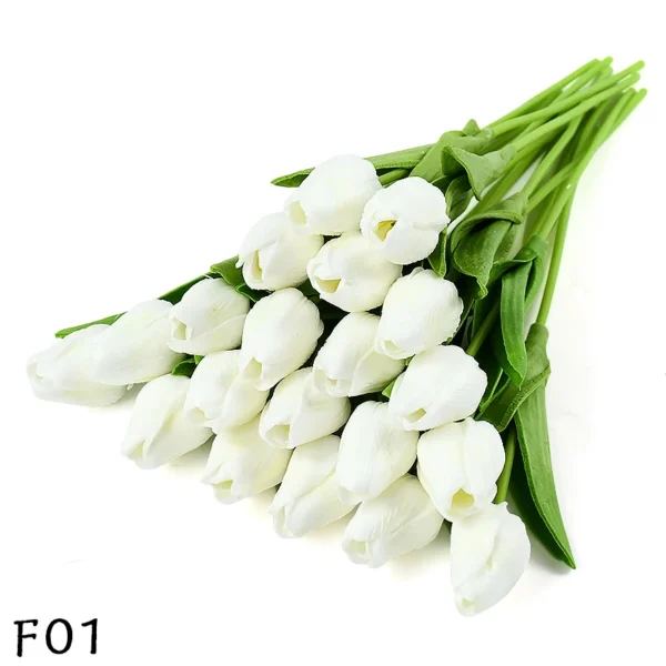 Artificial PU Tulip Bouquet – 5/10pcs Real Touch Flowers - Image 29