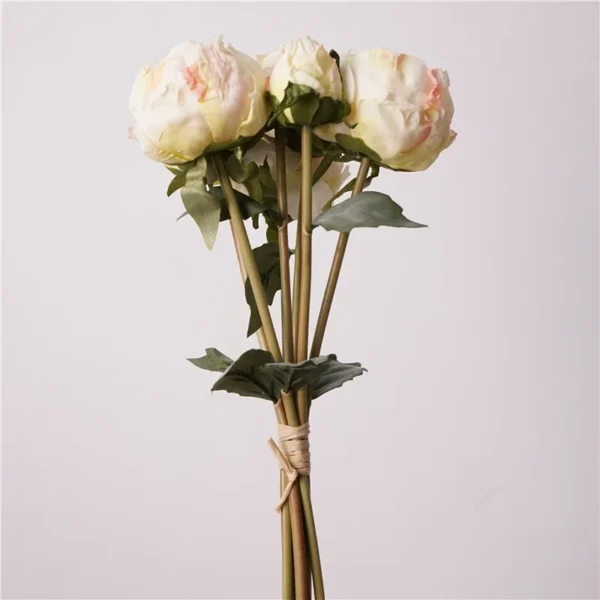 Retro Silk Peony Bouquet – Birthday & Home Decor - Image 6