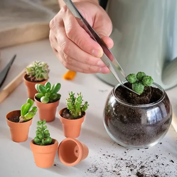 100 Pcs Mini Terracotta Pots with Drainage – 1.3 inch - Image 6