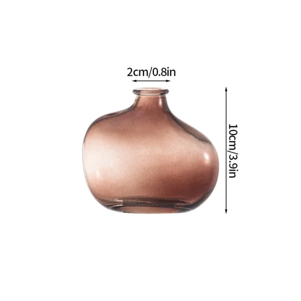 Clear Glass Bud Vase – Mini Hydroponic Wedding Decor - Image 14