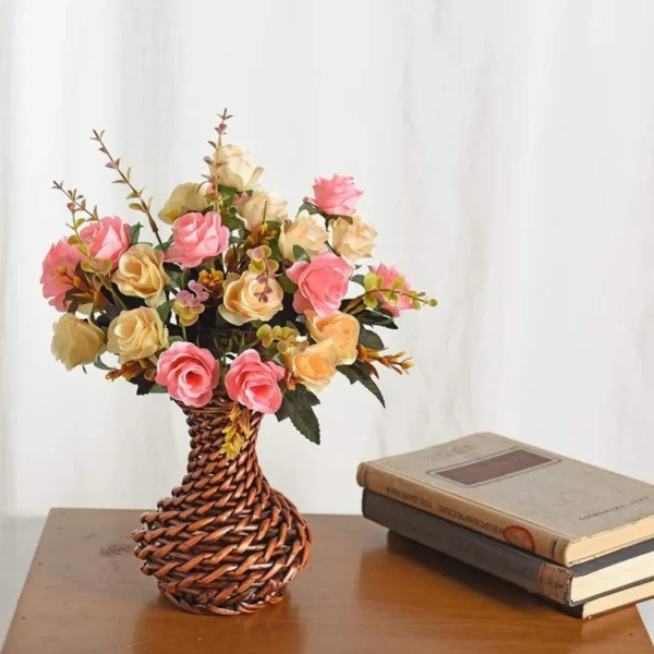 Silk Rose Bouquet for Weddings, Home & Party Decor - Image 4