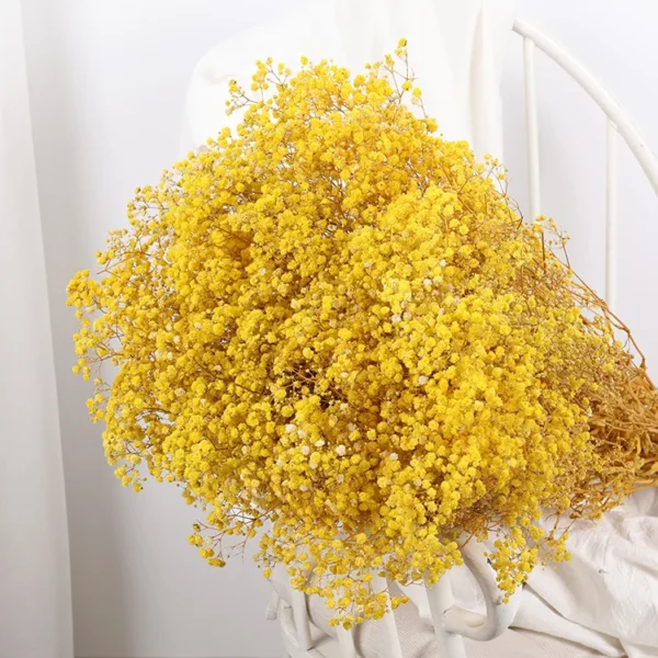 Pink Beige Dried Baby’s Breath Bouquet – Home & Wedding - Image 8
