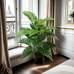 Artificial Alocasia Plant – Faux Leaf Greenery for Anniversary