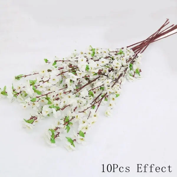 Silk Sakura Flower Bouquet – Artificial Roses for Decor - Image 9