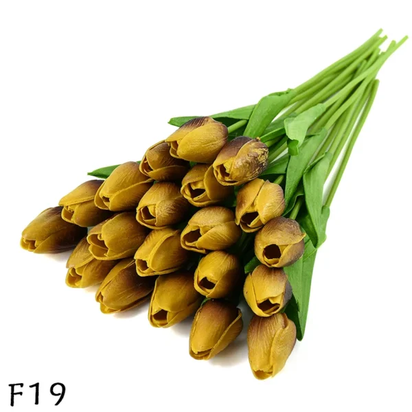 Artificial PU Tulip Bouquet – 5/10pcs Real Touch Flowers - Image 27