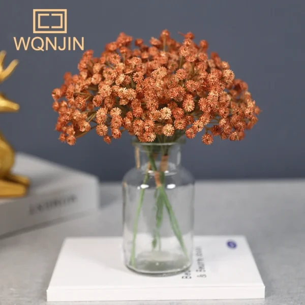Winter Baby’s Breath Bouquets – 3PCS Retro Artificial Flowers - Image 3