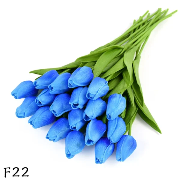 Artificial PU Tulip Bouquet – 5/10pcs Real Touch Flowers - Image 12