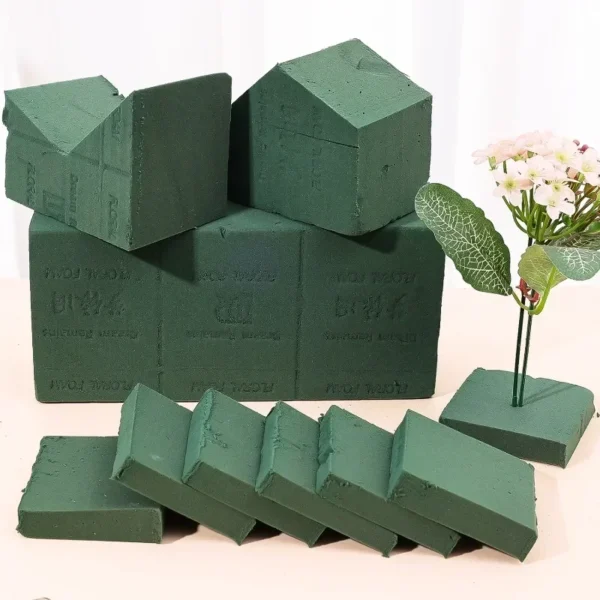 6Pcs Green Floral Foam Bricks for Flower Arrangements - Image 15