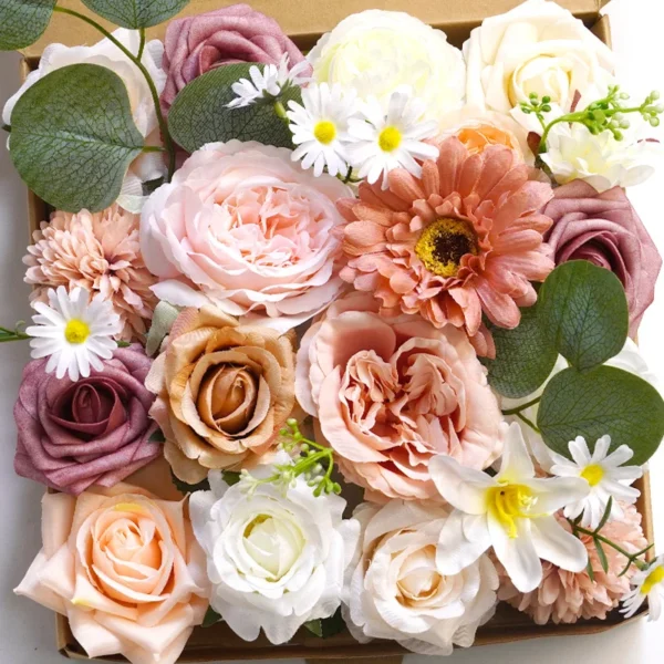 YeeNanee Autumn Terracotta Artificial Flowers Set - Image 19