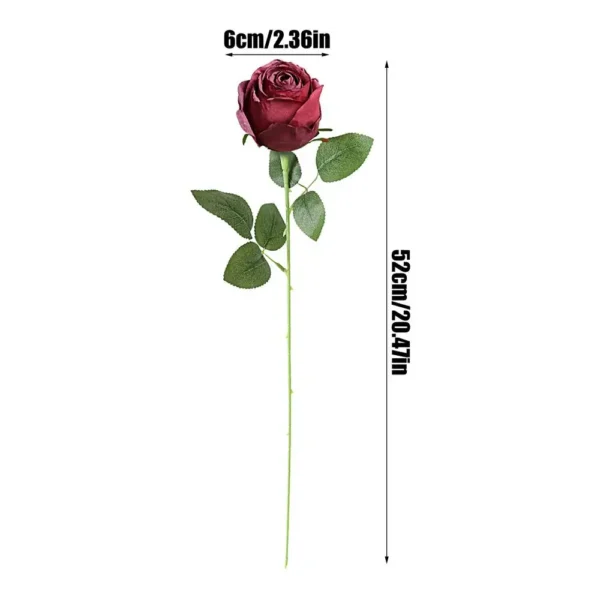 Artificial Rose Branch – Elegant Congrats Decoration - Image 8