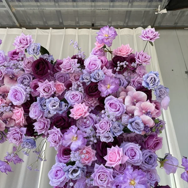 Luxury Purple Hydrangea 5D Wedding Arch & Table Decor - Image 4