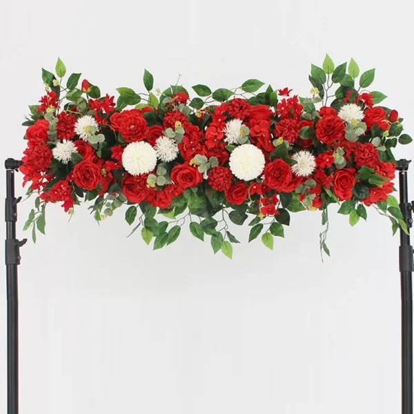 Luxury 100cm White Rose Wedding Table Centerpiece - Image 4