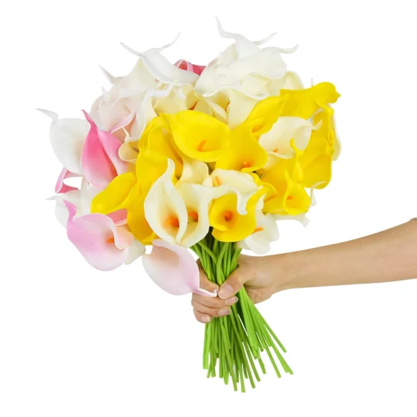 Artificial Calla Lily Bouquet – 5/10Pcs Wedding Flowers - Image 5