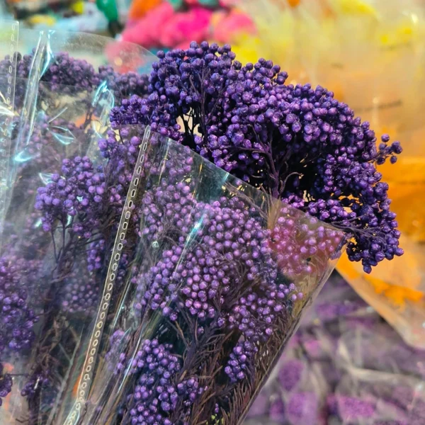 Winter Rice Flower Bouquet – Natural Dried Floral Decor - Image 4